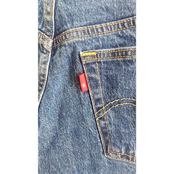 LEVIS Jean Denim Shorts 501, Limited R Tag, Buttonfly, Womens Sz W28, 11 inch - Picture 6 of 12